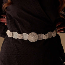 Load image into Gallery viewer, Elegant Silver Belt - Wedding Belt, Bridal Sash Belt, Jeweled  Belt