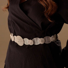 Load image into Gallery viewer, Elegant Silver Belt - Wedding Belt, Bridal Sash Belt, Jeweled  Belt