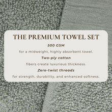 Load image into Gallery viewer, Cotton Linen-Like Border 6-Piece Towel Set - Priya Collection