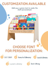 Load image into Gallery viewer, Wooden Montessori Bookshelf