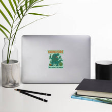 Load image into Gallery viewer, 🦖 Yarnivore Sticker – Will Crochet for Snacks Bubble-free stickers