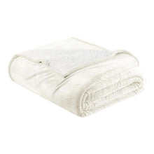 Load image into Gallery viewer, Velvet Plush Sherpa Bed Blanket - Sherpa Fleece Collection