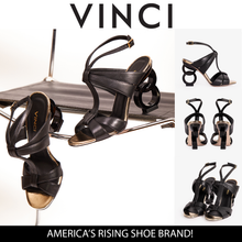 Load image into Gallery viewer, The Duffryn Black T-Strap Leather Women Sandal