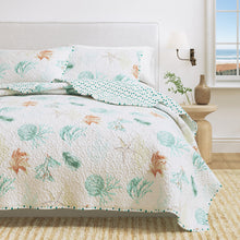 Load image into Gallery viewer, Key West Collection Coastal Quilt Set