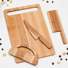 Load image into Gallery viewer, Safe Cutting Board and Knives