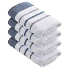 Load image into Gallery viewer, Decorative Cotton Stripe Bath Towel Set - Noelle Collection