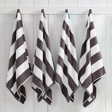 Load image into Gallery viewer, Cotton Velour Cabana Stripe Beach Towel - Novia Collection