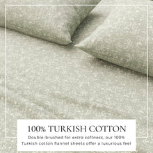 Load image into Gallery viewer, Turkish Cotton Flannel Sheet Set - Winter Floral Collection