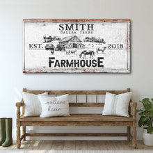 Load image into Gallery viewer, Rustic Farmhouse Personalized Sign II