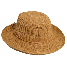 Load image into Gallery viewer, Scala Beaufort- Crocheted Straw Sun Hat