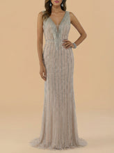 Load image into Gallery viewer, Beaded V-Neck Gown - Lara 29680