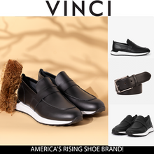 Load image into Gallery viewer, The Lara Black Leather Men Sneaker