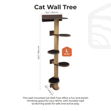 Load image into Gallery viewer, Large Cat Tree – Dark Walnut