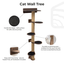 Load image into Gallery viewer, Large Cat Tree – Dark Walnut
