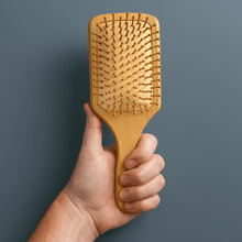 Load image into Gallery viewer, Large Paddle Style Bamboo Hairbrush