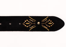 Load image into Gallery viewer, The Lazio Black Suede Leather Belt