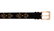 Load image into Gallery viewer, The Lazio Black Suede Leather Belt