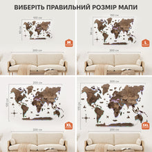 Load image into Gallery viewer, 3D LED Wooden World Map 2.0 Dark Walnut