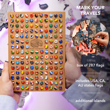 Load image into Gallery viewer, 3D LED / LUMINOUS Wooden World Map 3.0 Mystery