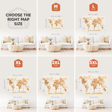 Load image into Gallery viewer, 3D LED Wooden World Map 3.0 Gold