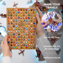 Load image into Gallery viewer, 3D LED / LUMINOUS Wooden World Map 3.0 Urban