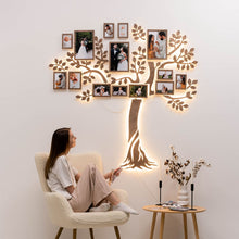 Load image into Gallery viewer, Wooden Led Family Tree - Starlight