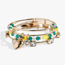 Load image into Gallery viewer, Lemon Charm Bangle Set of 3