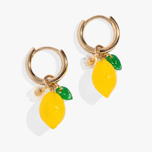Load image into Gallery viewer, Lemon Huggie Hoop