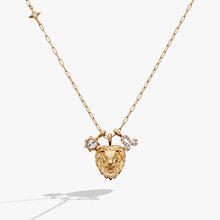 Load image into Gallery viewer, Leo Zodiac Charm Cluster Necklace
