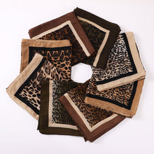 Load image into Gallery viewer, Leopard Print Square Scarf Hijab (MH182)