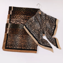 Load image into Gallery viewer, Leopard Print Square Scarf Hijab (MH182)