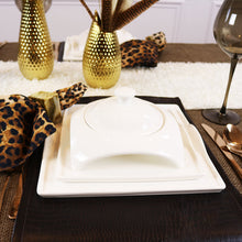 Load image into Gallery viewer, Square Porcelain Dinnerware Set
