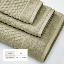 Load image into Gallery viewer, Cotton Diamond Waffle Weave Bath Towel Set - Grayson Collection