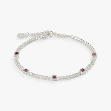 Load image into Gallery viewer, June Birthstone Light Amethyst Curb Chain Bracelet