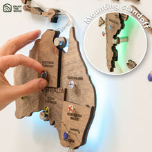 Load image into Gallery viewer, 3D LED Wooden World Map 3.0 Terra