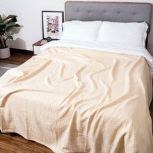 Load image into Gallery viewer, Herringbone Cotton Blanket