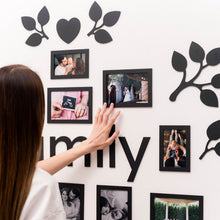 Load image into Gallery viewer, Wooden Led Family Tree - Black Ember