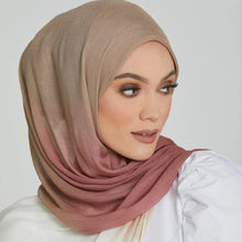 Load image into Gallery viewer, Lightweight Breathable Gradient Shawl Hijab (MH194)
