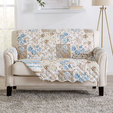 Load image into Gallery viewer, Reversible Floral Patchwork Furniture Protector - Maribel Collection