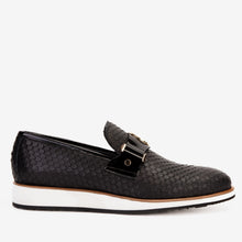 Load image into Gallery viewer, The Legacy Black Leather Men Casual Loafer Shoe
