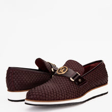 Load image into Gallery viewer, The Legacy Burgundy Leather Men Casual Loafer Shoe