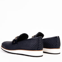 Load image into Gallery viewer, The Legacy Navy Blue Leather Men Casual Loafer Shoe