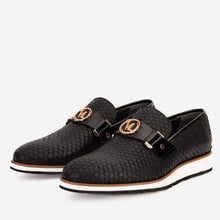 Load image into Gallery viewer, The Legacy Black Leather Men Casual Loafer Shoe