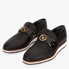 Load image into Gallery viewer, The Legacy Black Leather Men Casual Loafer Shoe