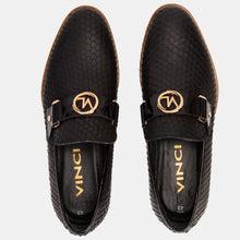 Load image into Gallery viewer, The Legacy Black Leather Men Casual Loafer Shoe