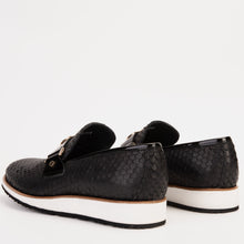 Load image into Gallery viewer, The Legacy Black Leather Men Casual Loafer Shoe