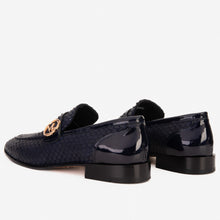 Load image into Gallery viewer, The Monarch Navy Blue Leather Men Dress Shoe