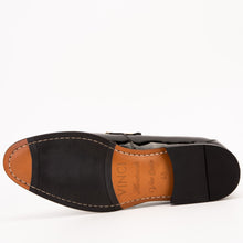 Load image into Gallery viewer, The Imperial Black &amp; Gold Leather Men Dress Shoe