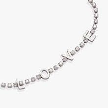Load image into Gallery viewer, “Love” Crystal Tennis Bracelet