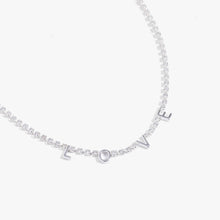 Load image into Gallery viewer, "Love" Crystal Tennis Necklace